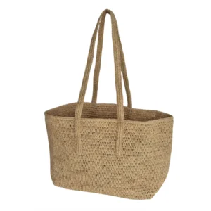Panier crocheté grand modèle BAKOLY raphia
