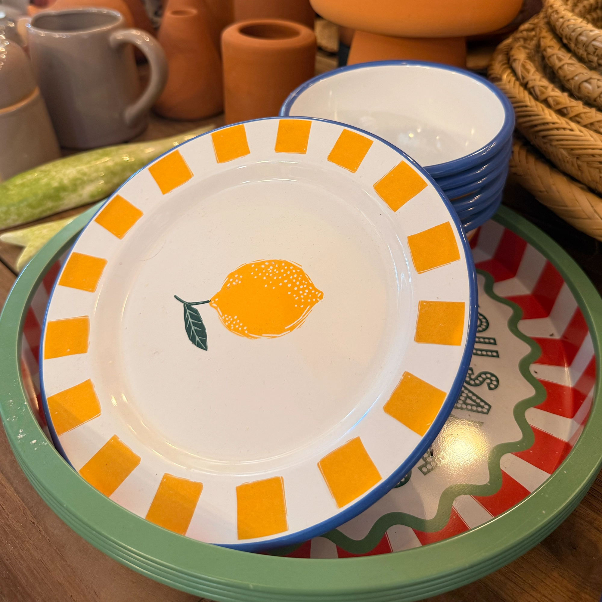 Vaiselle motifs citrons TALKING TABLES