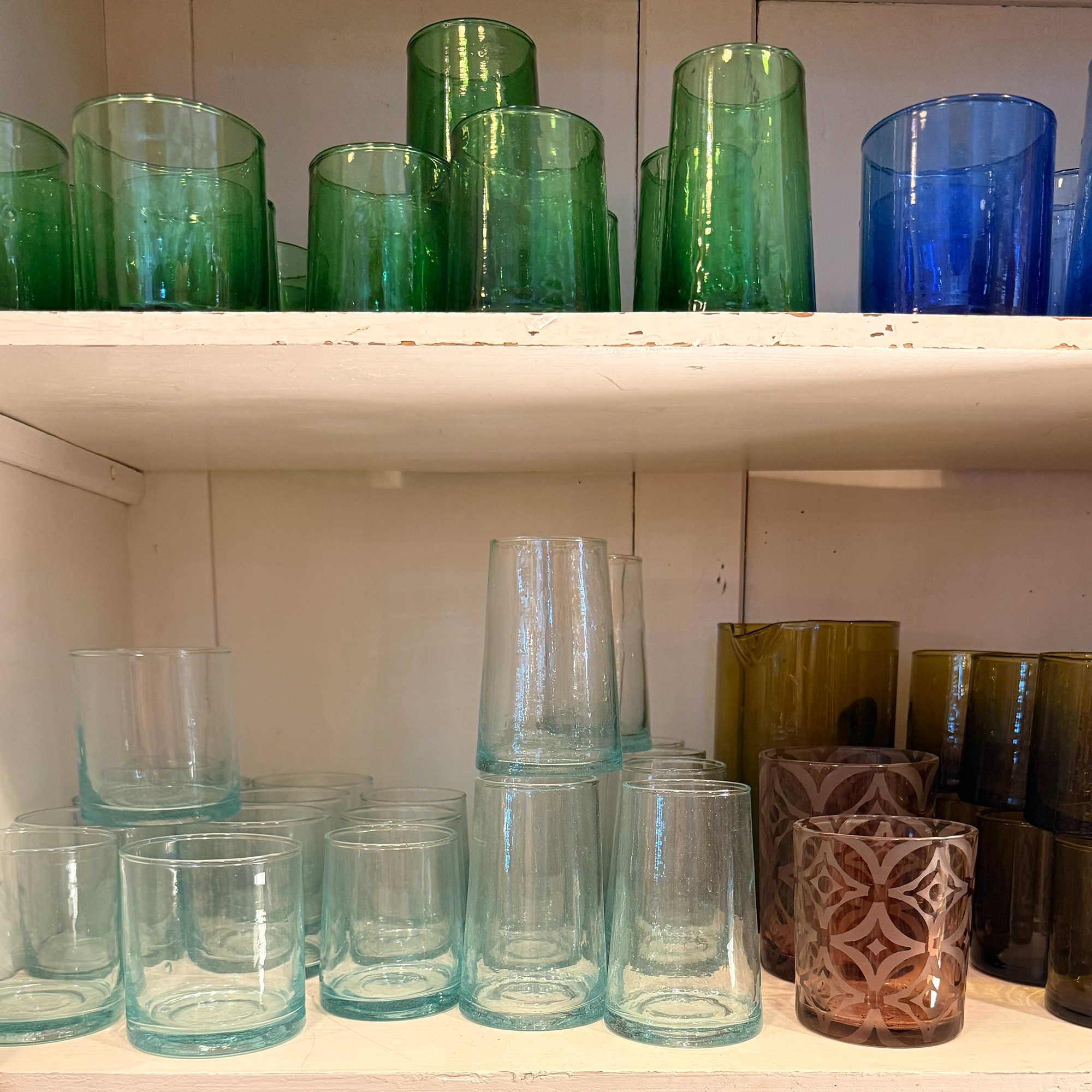 Verres à eau artisanaux